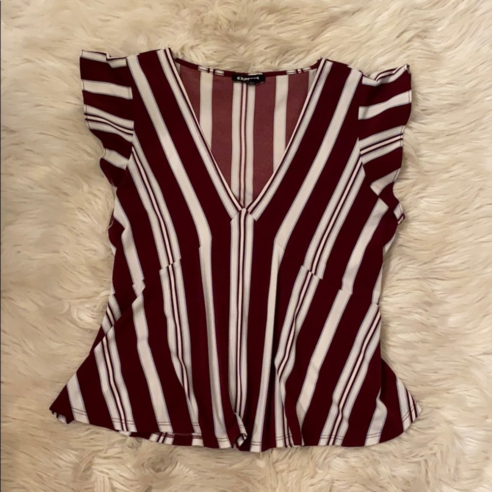 Striped Peplum